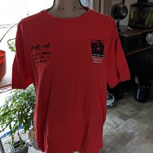 Off White- Red Mona Lisa tee